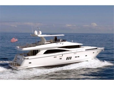 photo of 83' Johnson Flybridge w/Hydraulic Platform 2023