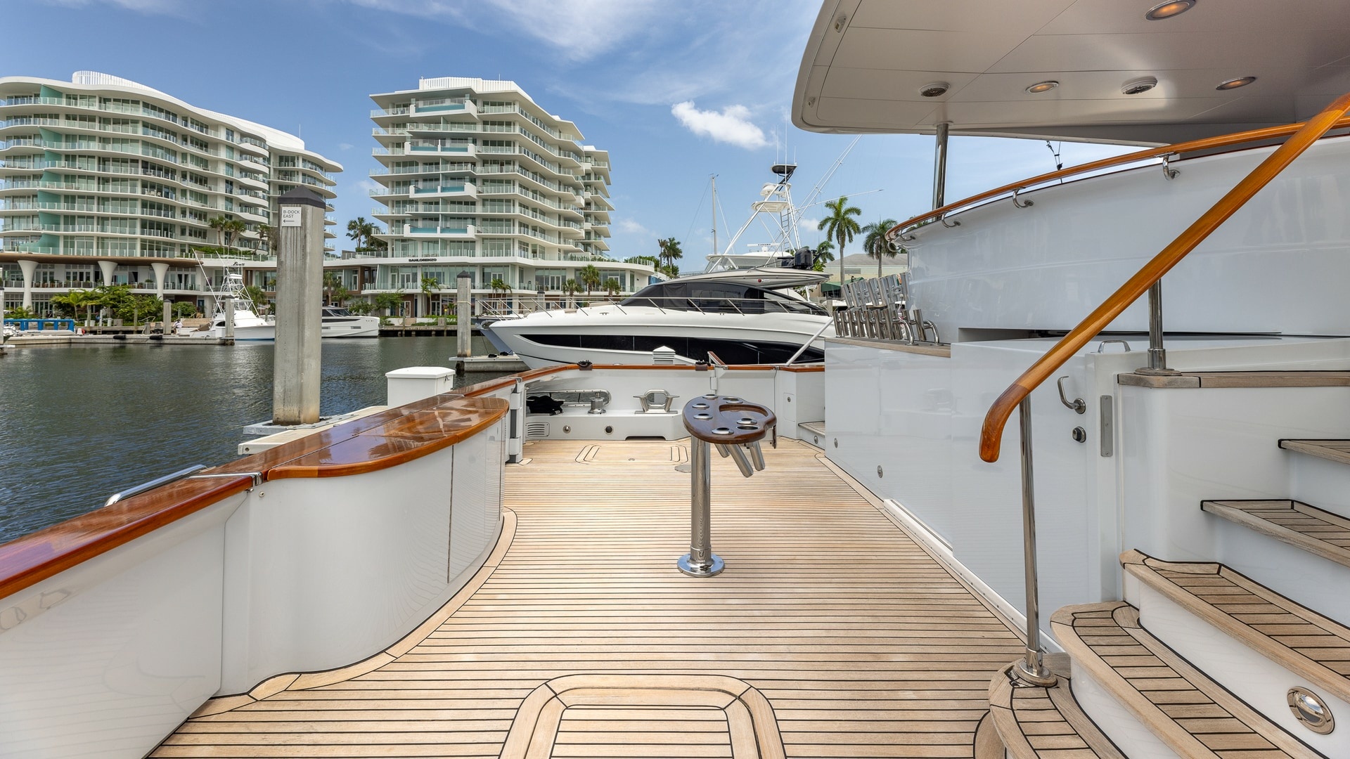 Trinity Yachts-144  1998-BAD COMPANY Fort Lauderdale-Florida-United States-1998 Trinity Yachts Sport Fisherman  BAD COMPANY: Spacious Aft Deck with Teak Flooring-6803440 | Thumbnail