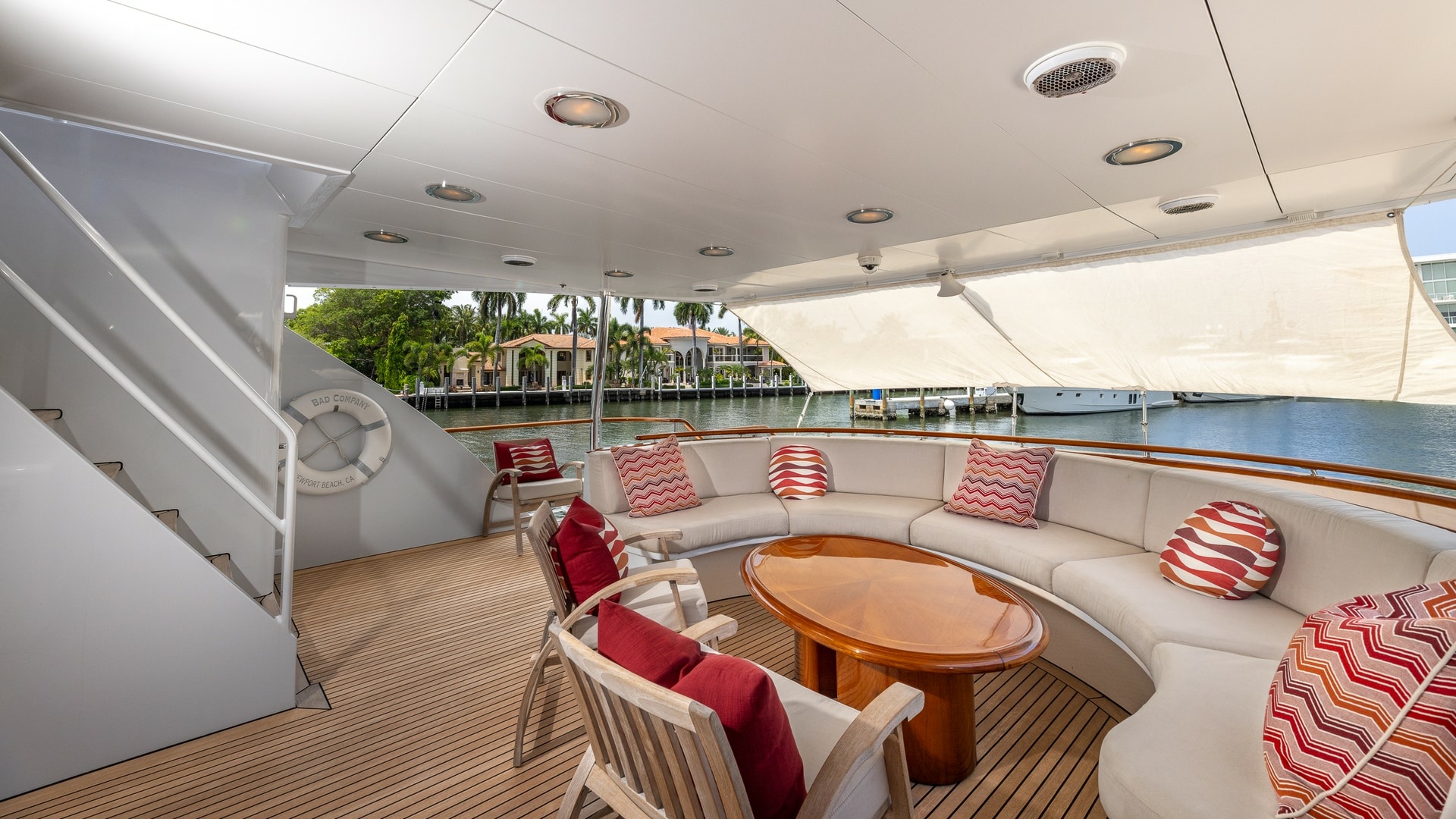 Trinity Yachts-144  1998-BAD COMPANY Fort Lauderdale-Florida-United States-1998 Trinity Yachts Sport Fisherman  BAD COMPANY: Spacious Aft Deck with Seating Area-6803445 | Thumbnail