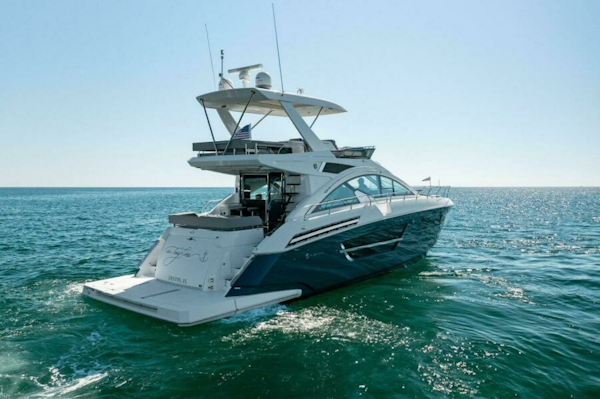 Cruisers Yachts-60 Cantius Fly 2023-Miss Tracy Lane Destin-Florida-United States-2023 Cruisers Yachts 60 Cantius Fly Transom-6800228