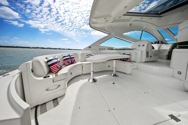 Cruisers Yachts-540 Coupe 2012-Sea Casa III St. Petersburg-Florida-United States-2012 Cruiser Yachts 54 Cantius Aft Deck Seating -6333984