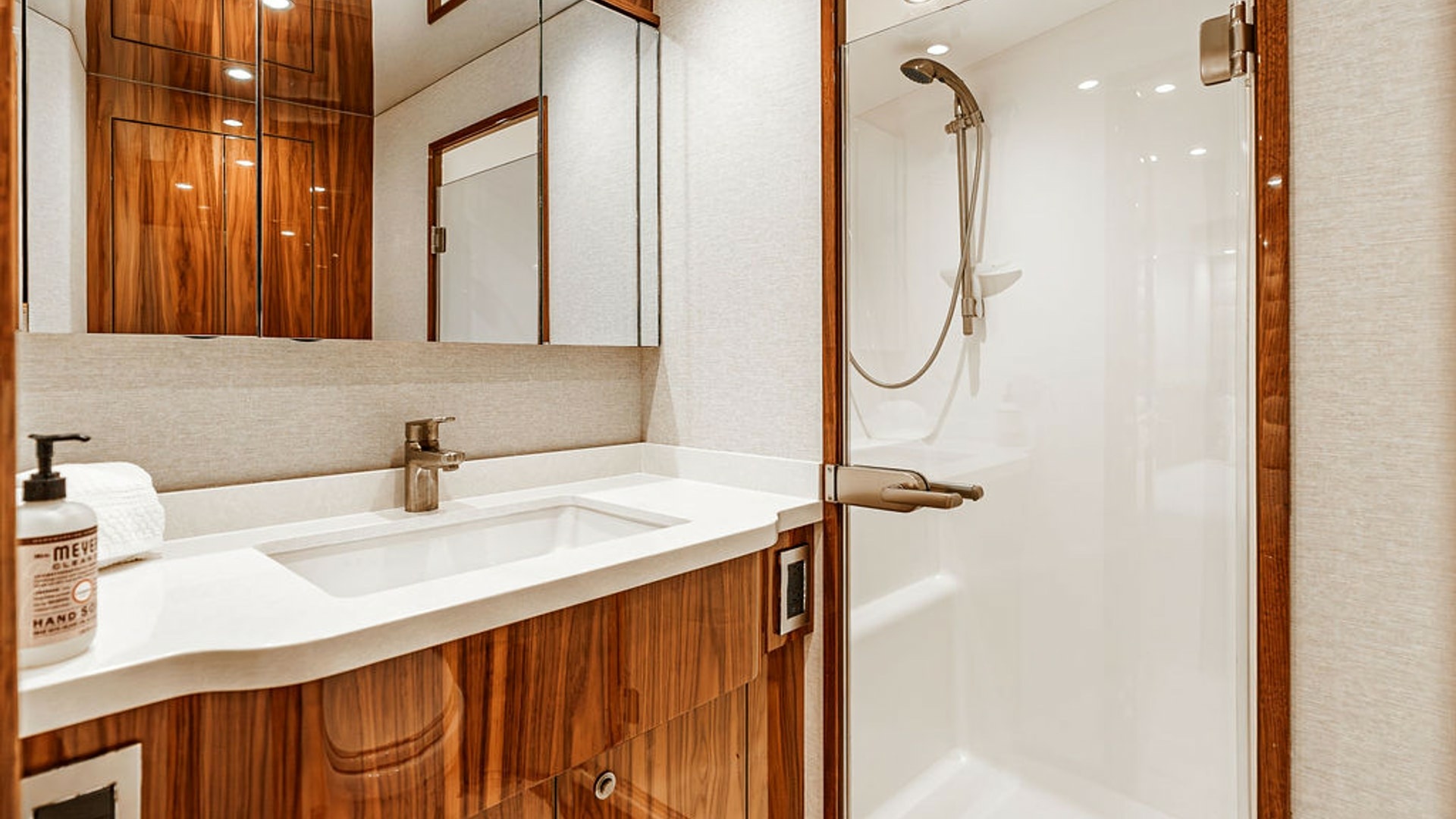 Viking-80 Skybridge 2019-PARTY OF FIVE San Diego-California-United States-2019 Viking 80 Skybridge PARTY OF FIVE  Refined Ensuite Retreat with High-Gloss Wood Finishes & Spa-Inspired Luxury -6802022 | Thumbnail