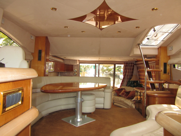 Sunseeker-Manhattan 64 2003-Dealership Fort Lauderdale-Florida-United States-Salon with NEW Headliner and Fabrics-1147349