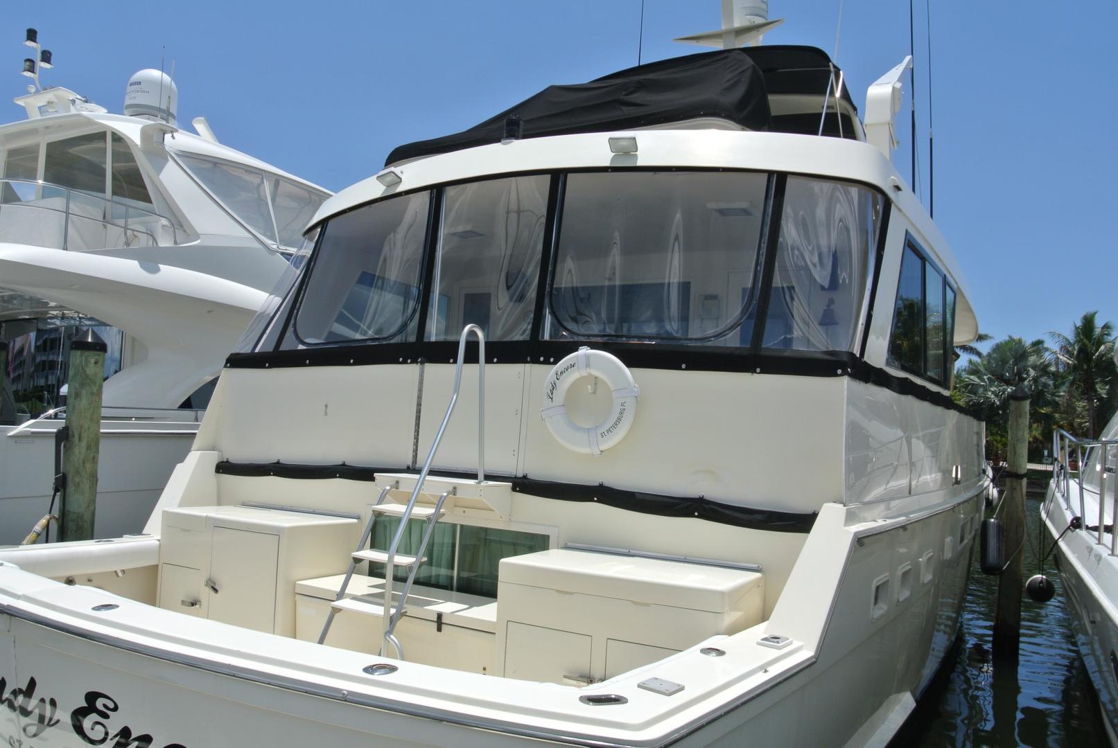 Hatteras-67 Cockpit Motor Yacht 1988-Lady Encore Saint Petersburg-Florida-United States-Aft-926171 | Thumbnail