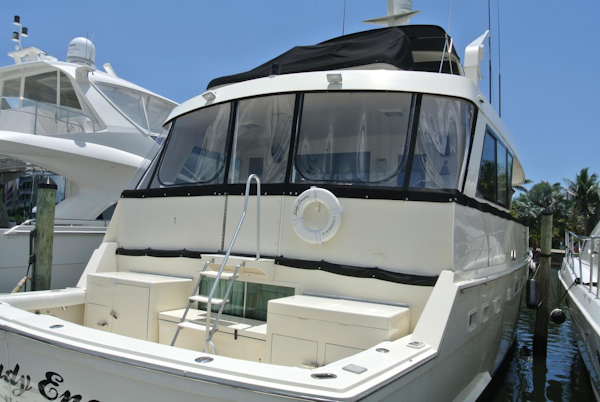 Hatteras-67 Cockpit Motor Yacht 1988-Lady Encore Saint Petersburg-Florida-United States-Aft-926171