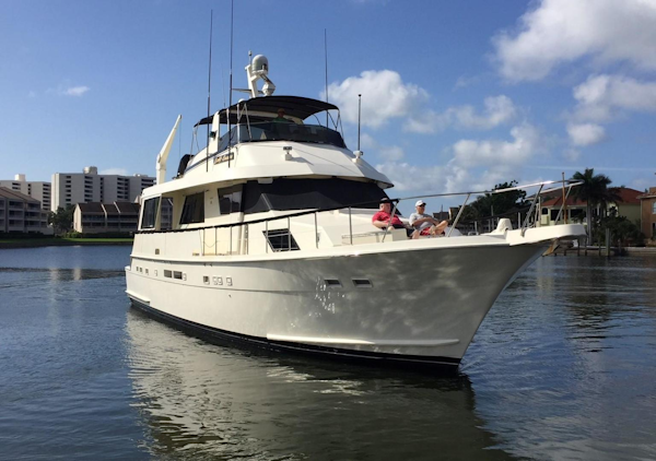 Hatteras-67 Cockpit Motor Yacht 1988-Lady Encore Saint Petersburg-Florida-United States-Bow Profile-926168