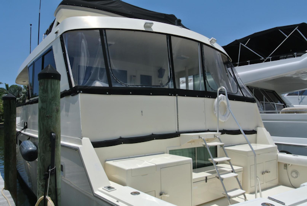 Hatteras-67 Cockpit Motor Yacht 1988-Lady Encore Saint Petersburg-Florida-United States-Aft-926170