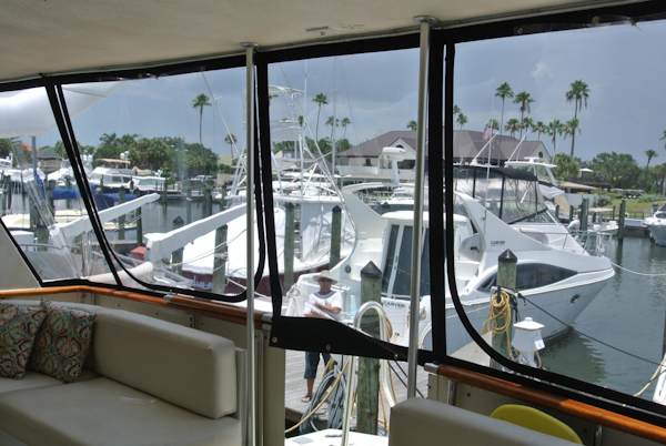 Hatteras-67 Cockpit Motor Yacht 1988-Lady Encore Saint Petersburg-Florida-United States-New Enclosure-926174