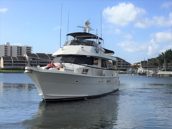 Hatteras-67 Cockpit Motor Yacht 1988-Lady Encore Saint Petersburg-Florida-United States-Bow Profile-926169