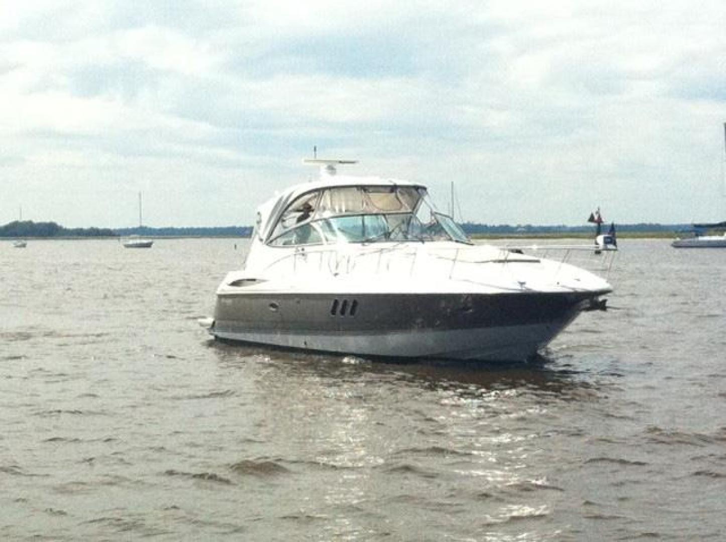 Cruisers Yachts-460 Express 2008-Bikini Blues Miami-Florida-United States-Bow and Walk-thru Windshield-924371 | Thumbnail