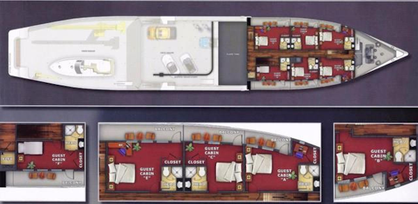 Shadow-Marine Expedition Mothership  Allure Class 2007-Global Ft. Lauderdale-Florida-United States-Guest Deck Layout-919077