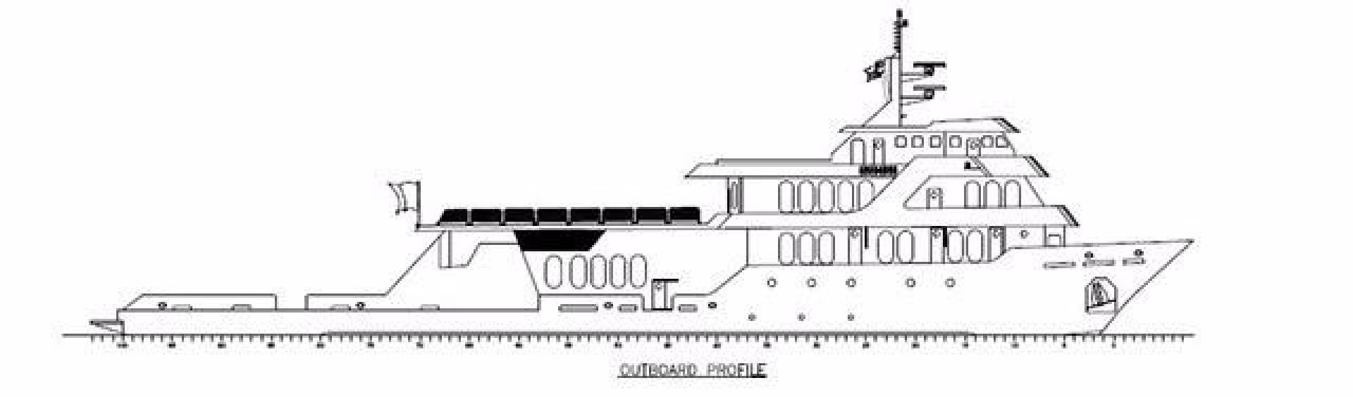 Shadow-Marine Expedition Mothership  Allure Class 2007-Global Ft. Lauderdale-Florida-United States-Global Line Drawing Profile-919145 | Thumbnail