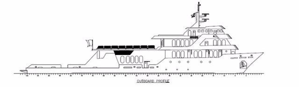Shadow-Marine Expedition Mothership  Allure Class 2007-Global Ft. Lauderdale-Florida-United States-Global Line Drawing Profile-919145