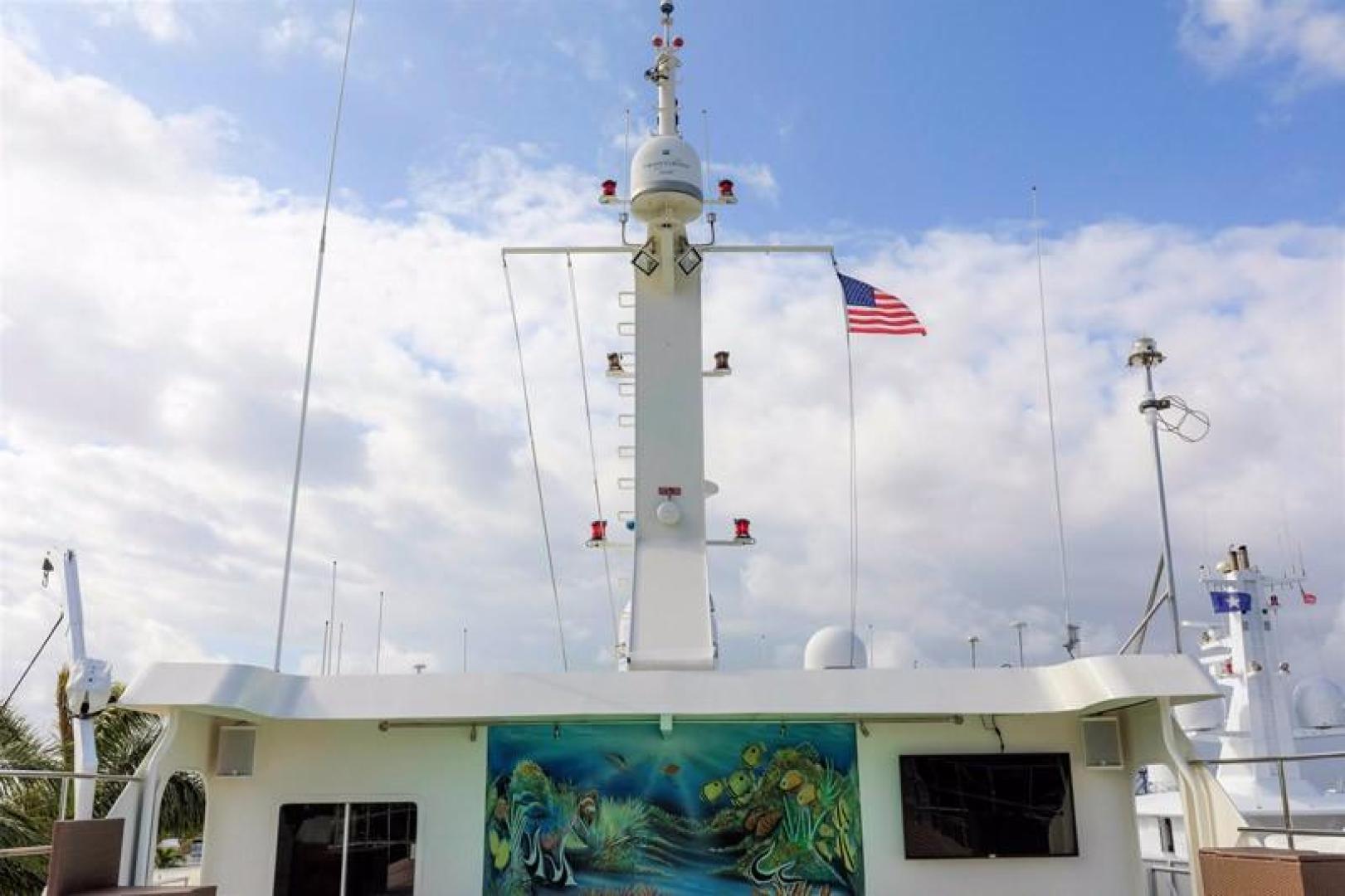 Shadow-Marine Expedition Mothership  Allure Class 2007-Global Ft. Lauderdale-Florida-United States-View of Mast from Aft Pool Deck-919134 | Thumbnail
