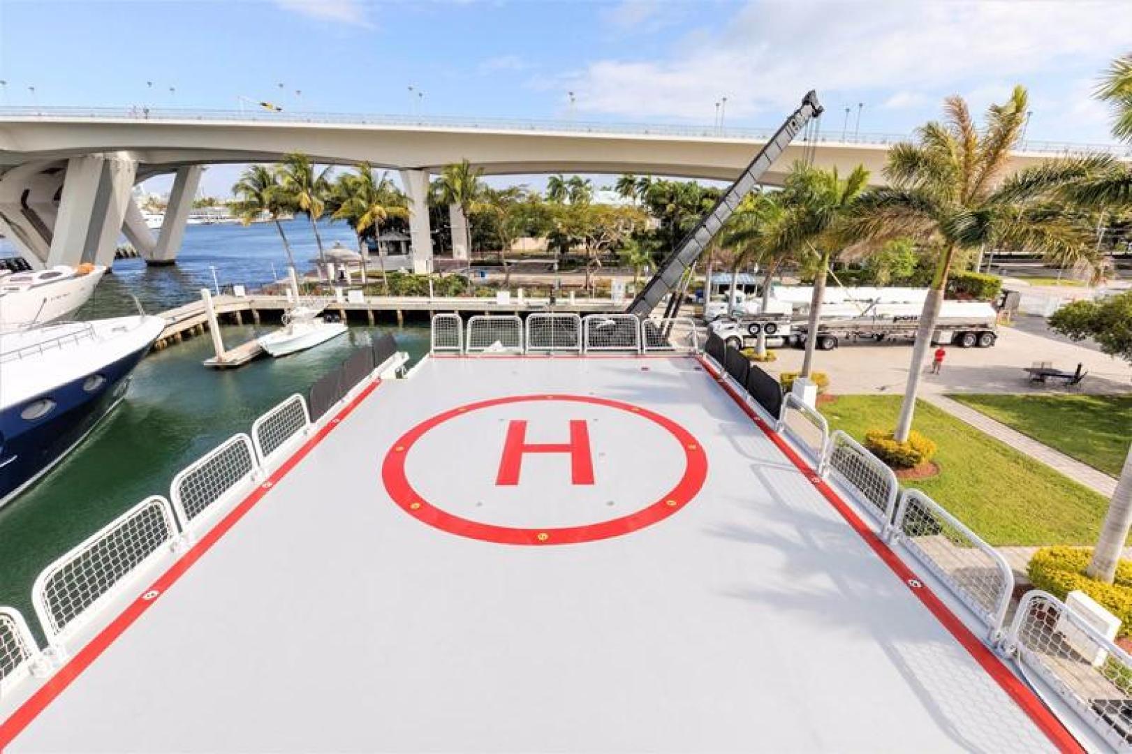Shadow-Marine Expedition Mothership  Allure Class 2007-Global Ft. Lauderdale-Florida-United States-Sky Lounge Helipad Looking Aft-919122 | Thumbnail