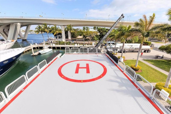 Shadow-Marine Expedition Mothership  Allure Class 2007-Global Ft. Lauderdale-Florida-United States-Sky Lounge Helipad Looking Aft-919122