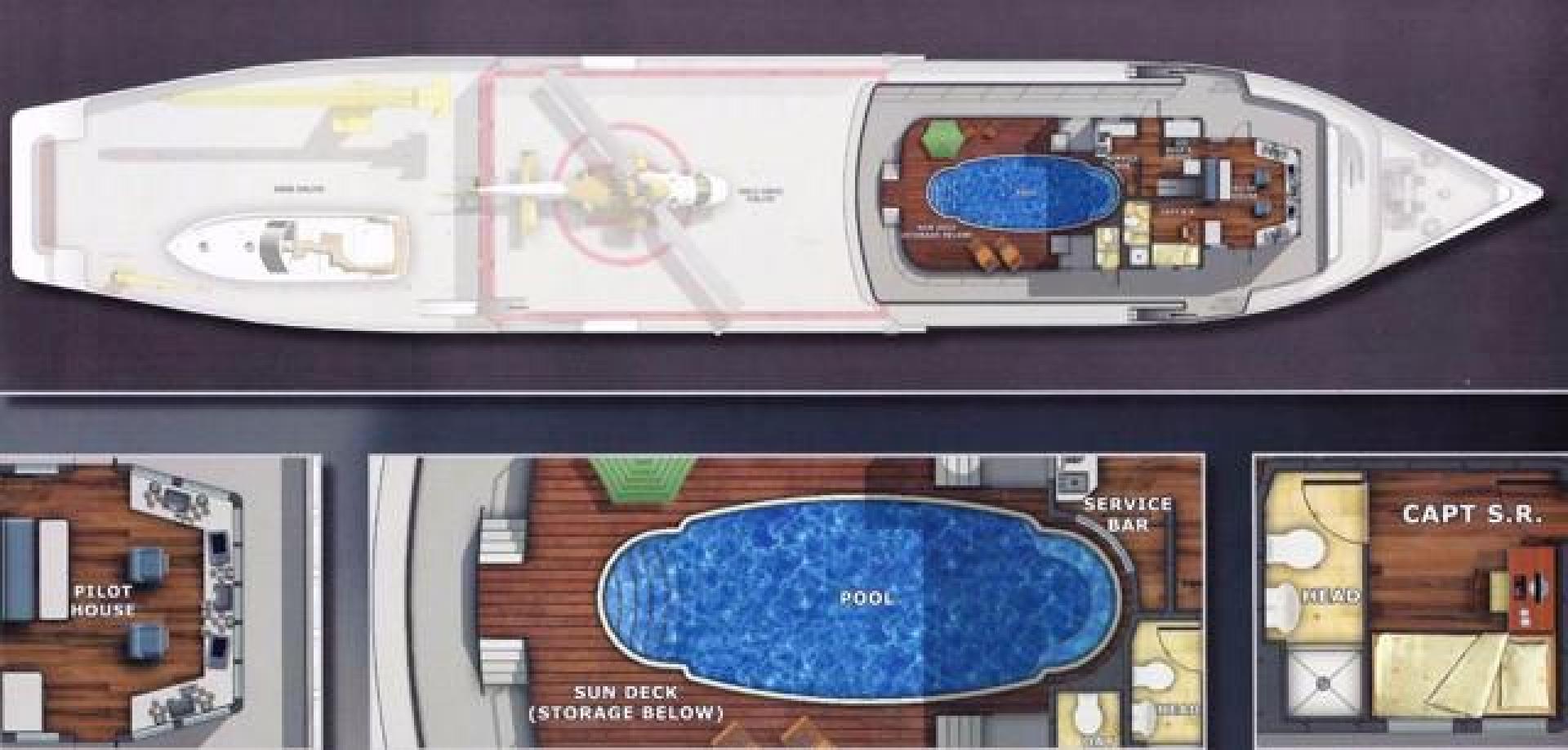 Shadow-Marine Expedition Mothership  Allure Class 2007-Global Ft. Lauderdale-Florida-United States-Bridge Deck Layout-919127 | Thumbnail