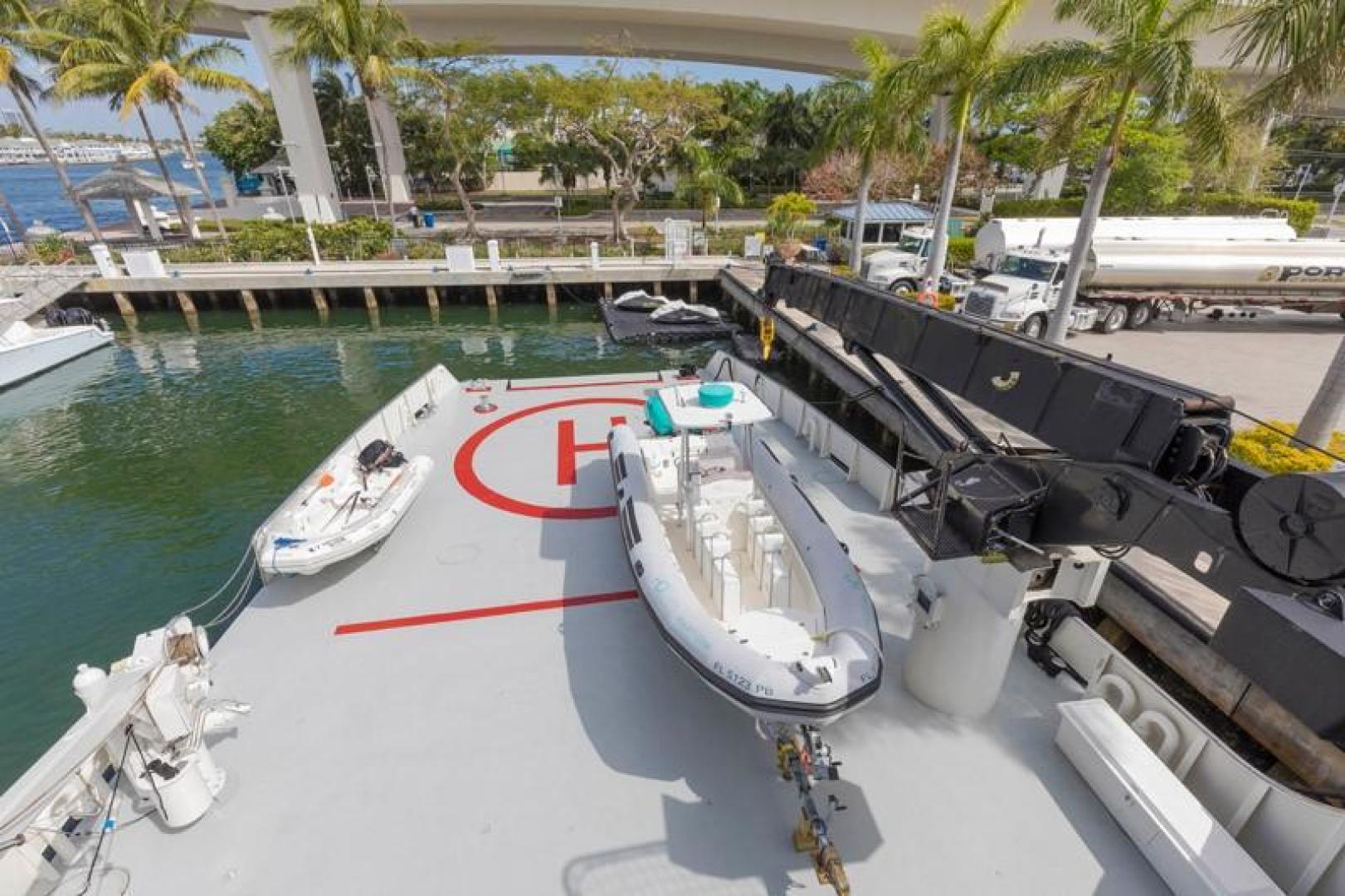 Shadow-Marine Expedition Mothership  Allure Class 2007-Global Ft. Lauderdale-Florida-United States-Overview of Main Deck Helipad-919035 | Thumbnail