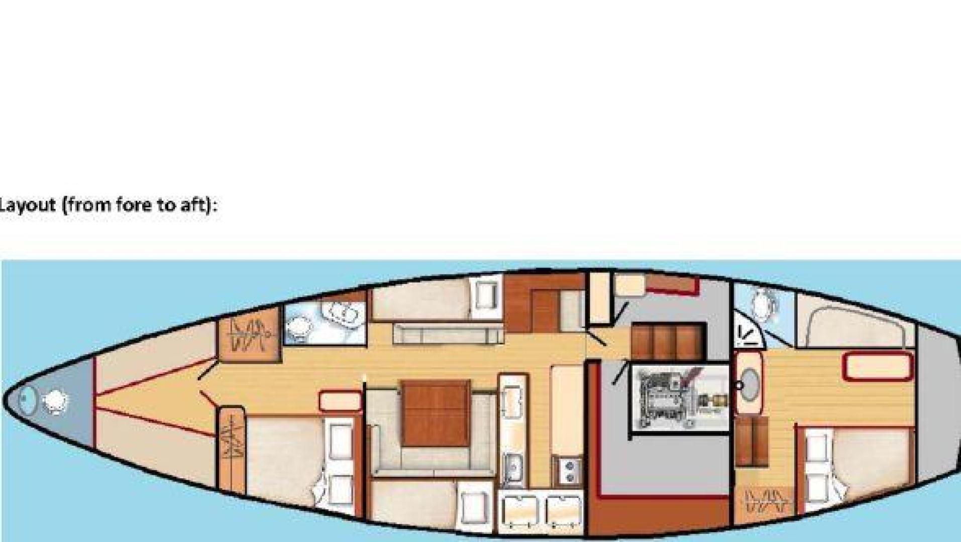 Custom-John Walsh Expedition Schooner 1988-Quest Ft. Lauderdale-Florida-United States-Layout Drawing-924068 | Thumbnail