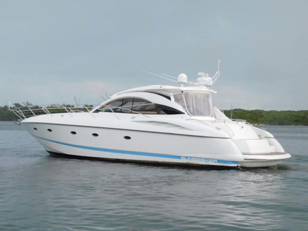 Sunseeker-Camargue Hard Top with Sunroof 2002-Hula Girl Stuart-Florida-United States-Port Profile-1065717