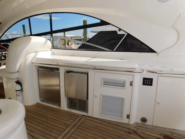 Sunseeker-Camargue Hard Top with Sunroof 2002-Hula Girl Stuart-Florida-United States-Cockpit Wet Bar-1065751
