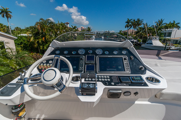 Sunseeker-Sport Yacht 68 2015-LONG WAY ROUND Puerto Sotogrande-Spain-Upper Helm-1137356