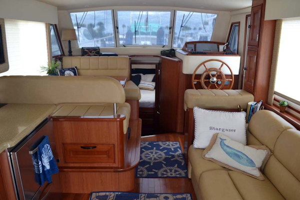 Mainship-395 Trawler 2010-Stargazer Daytona Beach-Florida-United States-Salon And Lower Helm-1167077