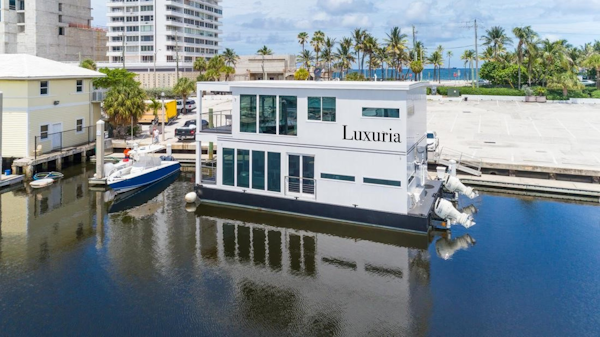 Global Boatworks-Luxury House Yacht 2017-Luxuria Ft. Lauderdale-Florida-United States-Luxuria in her $25,000/month Income Producing Slip at Bahia Mar, Ft. Lauderdale, FL-1099594