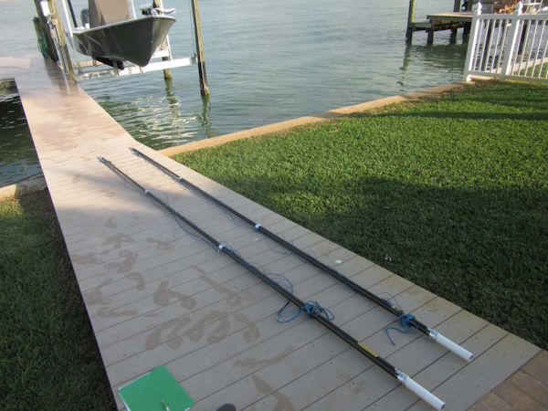 SeaHunter-39 Center Console 2017-SQUEEZE PLAY II Madeira Beach-Florida-United States-Carbon Fiber Outrigger Poles-1117911