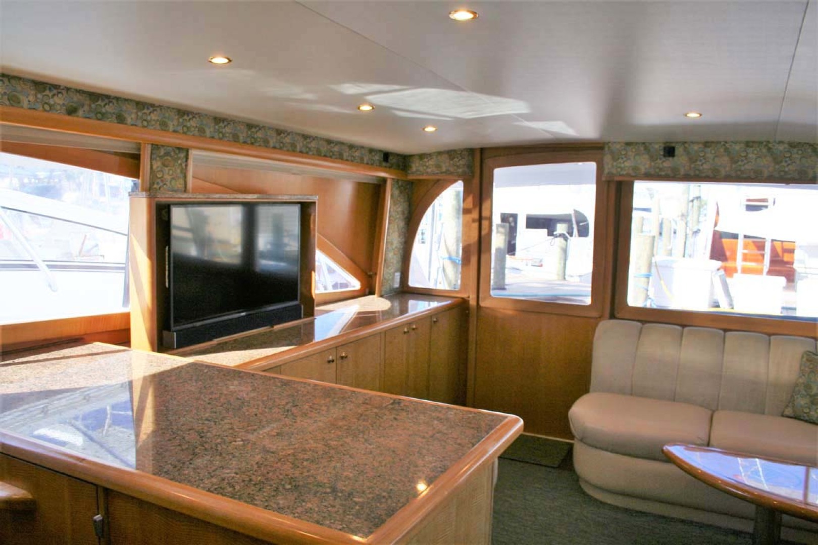 Titan-62 Custom Carolina Sportfish 2004-Trust Me Too Stuart-Florida-United States-Salon Starboard Aft and Entry-1118206 | Thumbnail