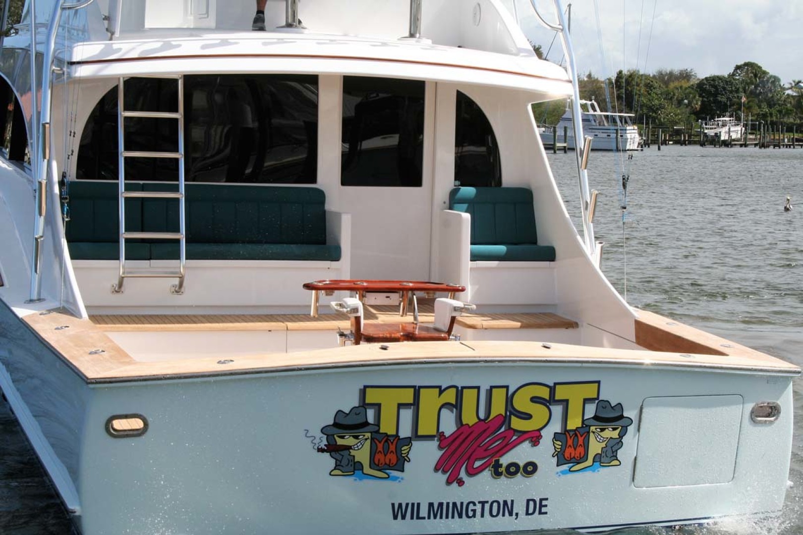 Titan-62 Custom Carolina Sportfish 2004-Trust Me Too Stuart-Florida-United States-Transom-1118271 | Thumbnail