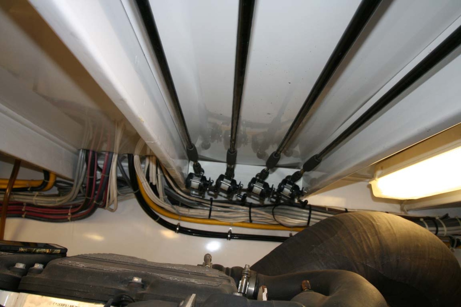 Scarborough-Ricky Scarborough Custom Carolina Express 2004-Farmer Cape May-New Jersey-United States-Engine Room rod Storage-1123539 | Thumbnail