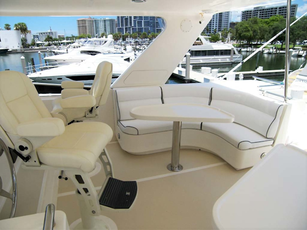 Marlow-70E Explorer 2004-Bluebonnet Sarasota-Florida-United States-Flybridge NEW UPHOLSTERY July 2019-1192009