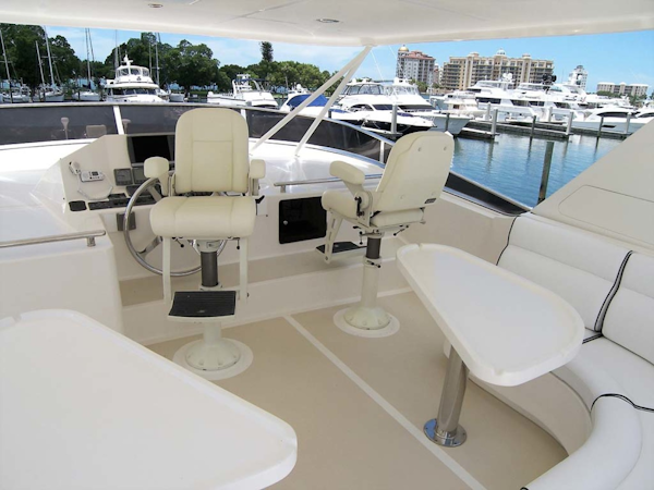 Marlow-70E Explorer 2004-Bluebonnet Sarasota-Florida-United States-Flybridge NEW UPHOLSTERY July 2019-1192008