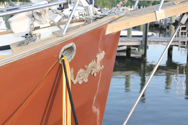 CHB-Krogen 42 1982-Magic Dragon Edgewater-Maryland-United States-Bow Detail-1183394