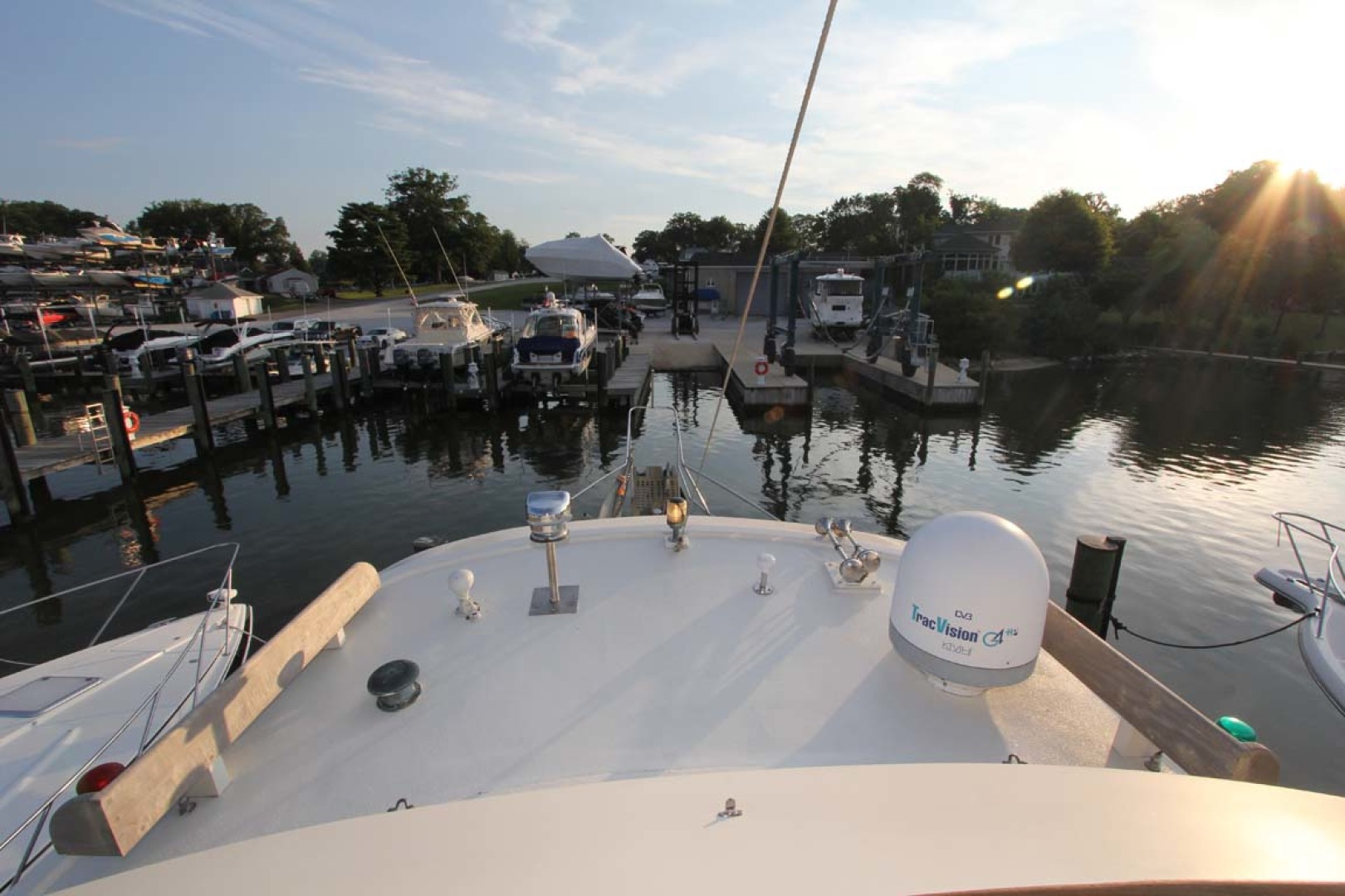 CHB-Krogen 42 1982-Magic Dragon Edgewater-Maryland-United States-Forward View From Flybridge-1183422 | Thumbnail