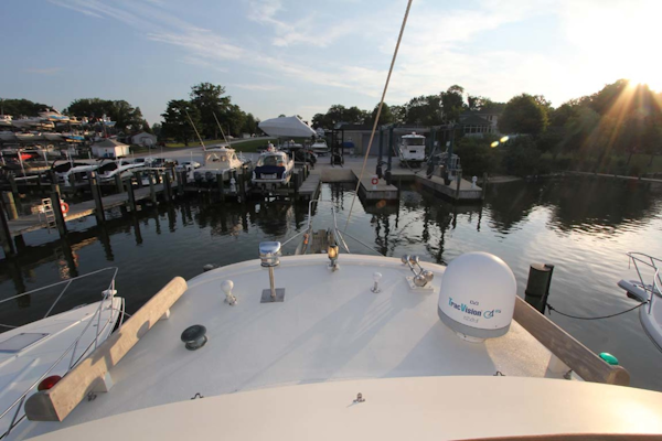 CHB-Krogen 42 1982-Magic Dragon Edgewater-Maryland-United States-Forward View From Flybridge-1183422
