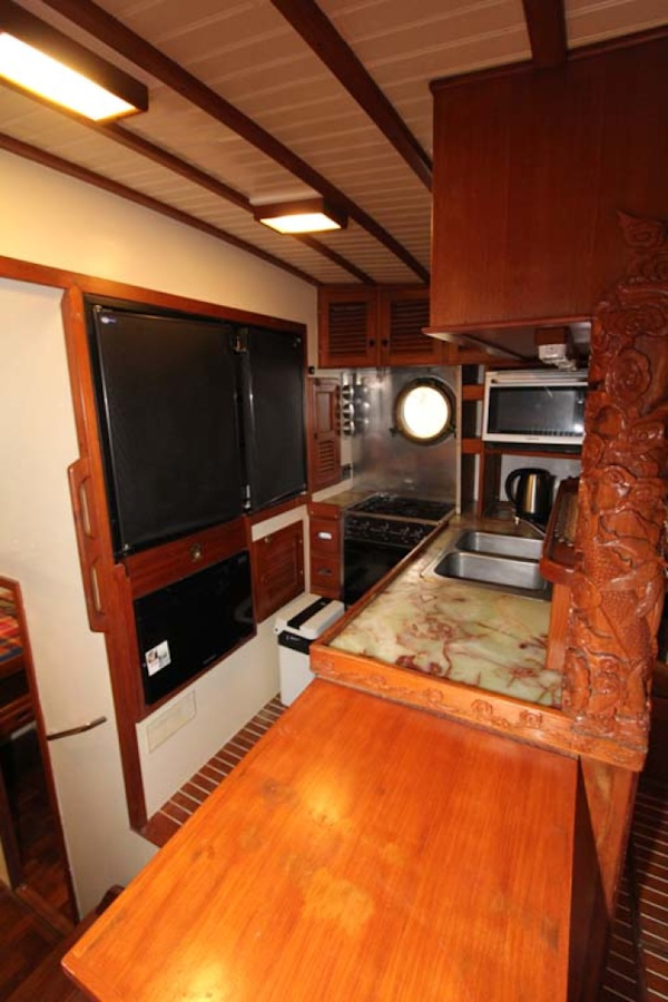 CHB-Krogen 42 1982-Magic Dragon Edgewater-Maryland-United States-Galley with Countertop Extension-1183372