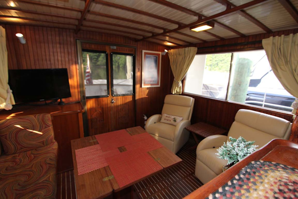CHB-Krogen 42 1982-Magic Dragon Edgewater-Maryland-United States-Salon to Port And Aft-1183363