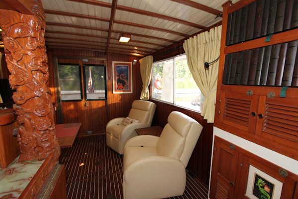 CHB-Krogen 42 1982-Magic Dragon Edgewater-Maryland-United States-Salon Looking Aft-1183366