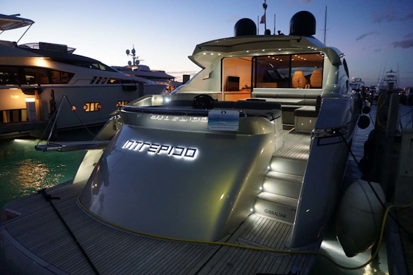 Pershing-P-72 2008-Intrepido Aventura-Florida-United States-Starboard Aft Quarters At Night-1163079