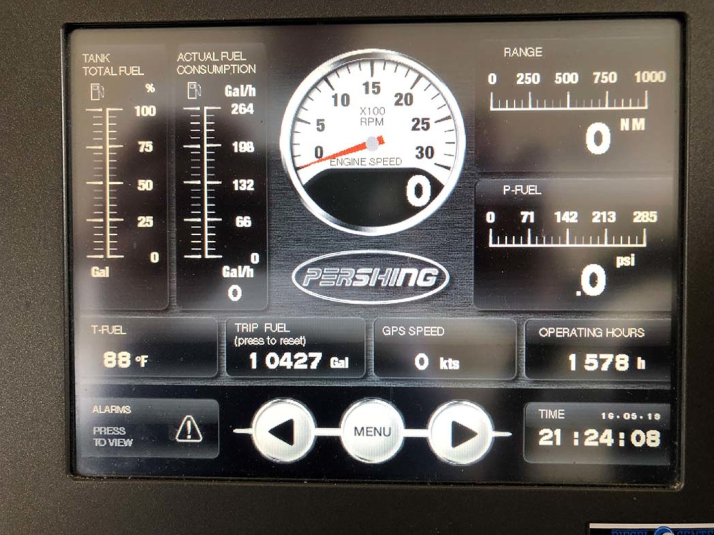 Pershing-P-72 2008-Intrepido Aventura-Florida-United States-Helm Gauges-1163274 | Thumbnail