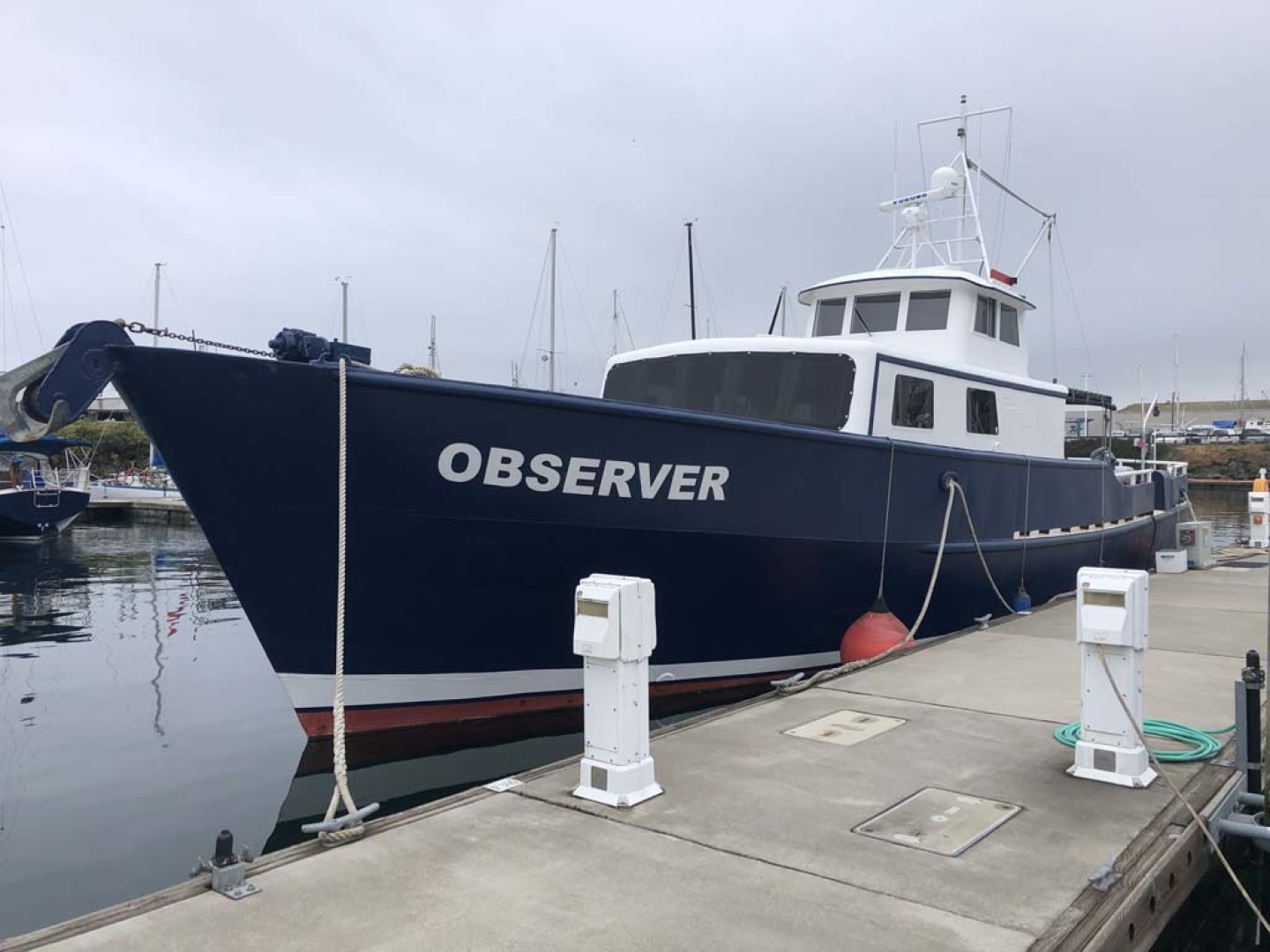 Custom-Blount Marine Research Vessel 1966-Observer Port Angeles-Washington-United States-Port Bow View-1190730 | Thumbnail
