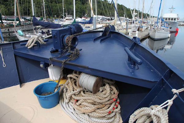 Custom-Blount Marine Research Vessel 1966-Observer Port Angeles-Washington-United States-Foredeck-1190723