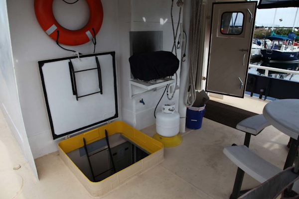 Custom-Blount Marine Research Vessel 1966-Observer Port Angeles-Washington-United States-Aft Deck Access-1190727