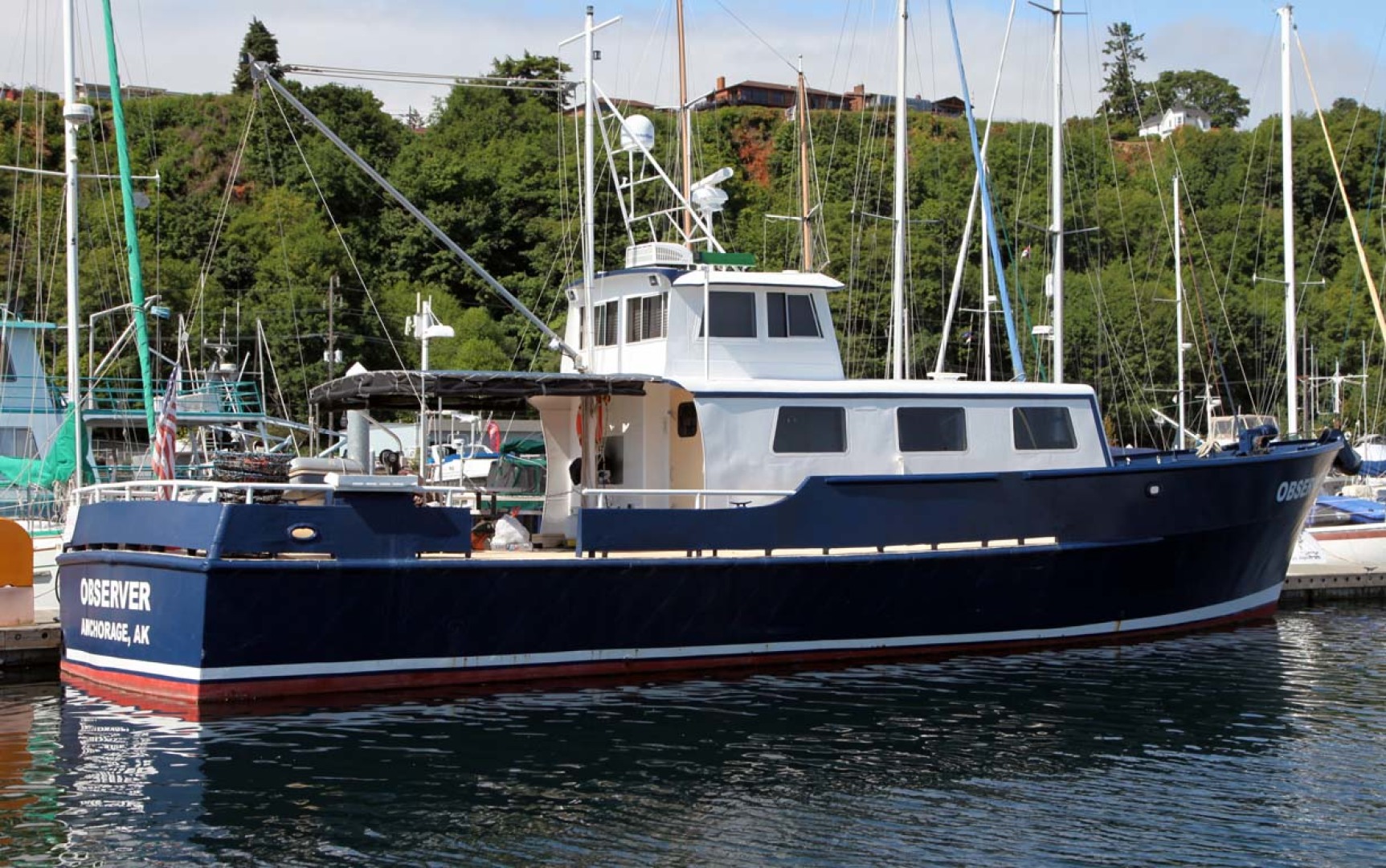 Custom-Blount Marine Research Vessel 1966-Observer Port Angeles-Washington-United States-Starboard View-1190731 | Thumbnail