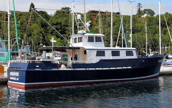 Custom-Blount Marine Research Vessel 1966-Observer Port Angeles-Washington-United States-Starboard View-1190731
