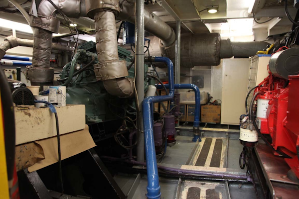 Custom-Blount Marine Research Vessel 1966-Observer Port Angeles-Washington-United States-Engine Room-1190716