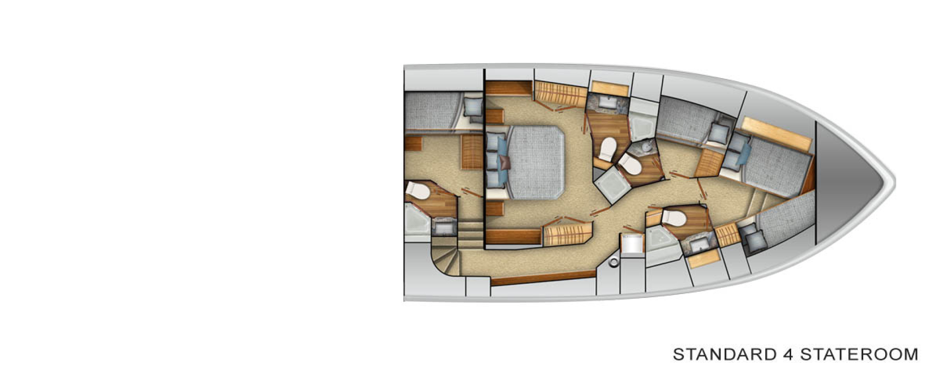 Viking-72 Enclosed Bridge 2025-NEW BUILD Staten Island-New York-United States-Standard 4 Stateroom Layout-1209082 | Thumbnail