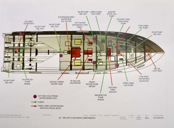 Princess-V72 2013-High Bid Destin-Florida-United States-Pump Schematic-1233101